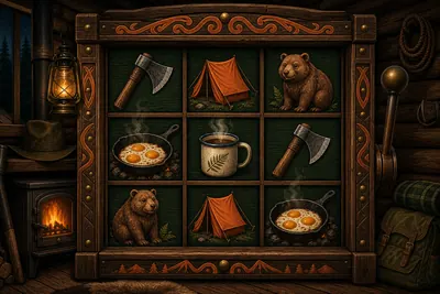 Timber Reels bush slot machine illustration